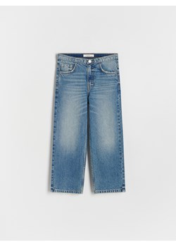 Reserved - Jeansy straight z niskim stanem - niebieski ze sklepu Reserved w kategorii Spodnie dziewczęce - zdjęcie 175516312