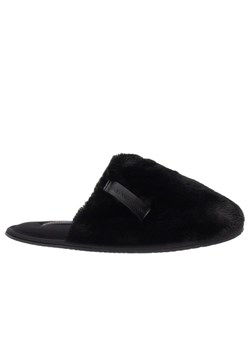 Buty Calvin Klein Hotel Slipper Fur After Glow YW0YW01593-0GJ - czarne ze sklepu streetstyle24.pl w kategorii Klapki damskie - zdjęcie 175522062