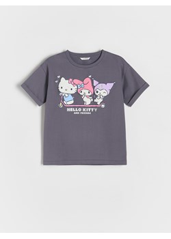 Reserved - T-shirt Hello Kitty - fioletowy ze sklepu Reserved w kategorii Bluzki dziewczęce - zdjęcie 175525084