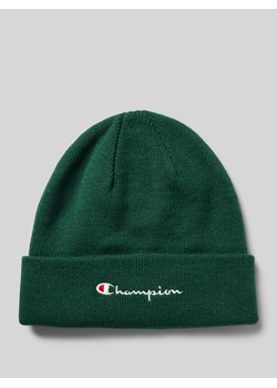 Czapka beanie z wyhaftowanym logo ze sklepu Peek&Cloppenburg  w kategorii Czapki zimowe męskie - zdjęcie 175528880