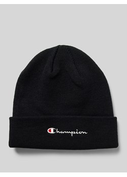 Czapka beanie z wyhaftowanym logo ze sklepu Peek&Cloppenburg  w kategorii Czapki zimowe męskie - zdjęcie 175528982