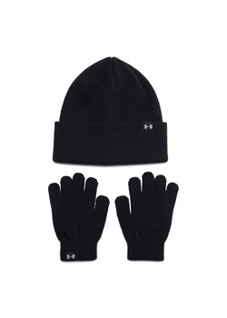Dziewczęcy zestaw czapka zimowa i rękawiczki Under Armour G Beanie/Glove Combo - czarne ze sklepu Sportstylestory.com w kategorii Czapki dziecięce - zdjęcie 175535193