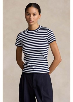 Polo Ralph Lauren t-shirt bawełniany kolor biały ze sklepu PRM w kategorii Bluzki damskie - zdjęcie 175538112