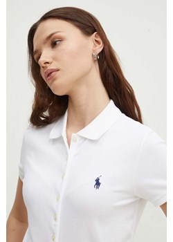 Polo Ralph Lauren polo damski kolor biały 211939272 ze sklepu PRM w kategorii Bluzki damskie - zdjęcie 175538192