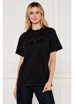 HUGO T-shirt VINTAGE | Loose fit ze sklepu Gomez Fashion Store w kategorii Bluzki damskie - zdjęcie 175538720