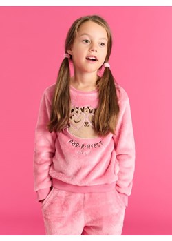 Sinsay - Bluza z futerkiem - różowy ze sklepu Sinsay w kategorii Bluzy dziewczęce - zdjęcie 175543130