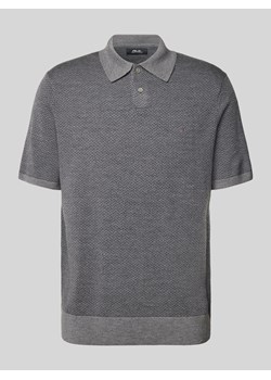 Koszulka polo z imitacji dzianiny ze sklepu Peek&Cloppenburg  w kategorii T-shirty męskie - zdjęcie 175544583