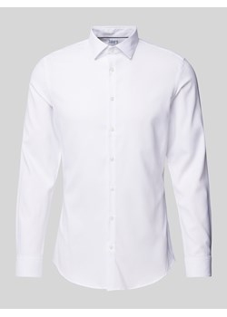 Koszula biznesowa o kroju super slim fit z listwą guzikową ze sklepu Peek&Cloppenburg  w kategorii Koszule męskie - zdjęcie 175544651