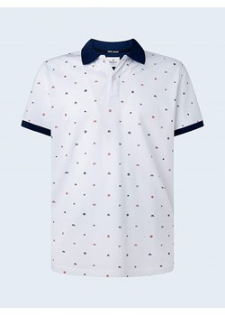 Pepe Jeans Koszulka polo w kolorze białym ze sklepu Limango Polska w kategorii T-shirty męskie - zdjęcie 175546460