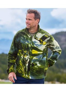Polarowa bluza  z nadrukiem ze sklepu Atlas For Men w kategorii Swetry męskie - zdjęcie 175547054