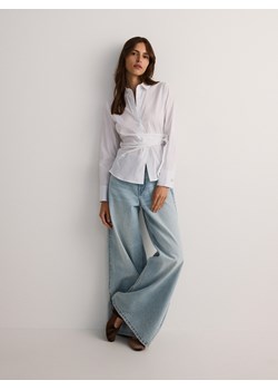 Reserved - Koszula z ozdobnym wiązaniem - biały ze sklepu Reserved w kategorii Koszule damskie - zdjęcie 175550713