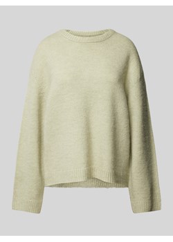 Sweter z dzianiny z okrągłym dekoltem ze sklepu Peek&Cloppenburg  w kategorii Swetry damskie - zdjęcie 175552440