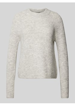 Sweter z dzianiny o kroju regular fit z prążkowanej dzianiny model ‘ELLEN’ ze sklepu Peek&Cloppenburg  w kategorii Swetry damskie - zdjęcie 175552454