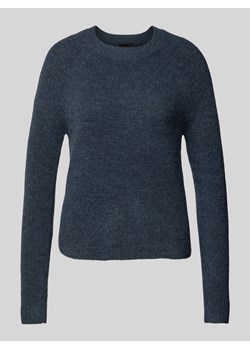 Sweter z dzianiny o kroju regular fit z prążkowanej dzianiny model ‘ELLEN’ ze sklepu Peek&Cloppenburg  w kategorii Swetry damskie - zdjęcie 175552473