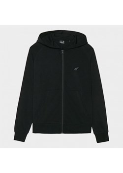 Damska bluza dresowa rozpinana z kapturem 4F 4FWMM00TSWSF1763 - czarna ze sklepu Sportstylestory.com w kategorii Bluzy damskie - zdjęcie 175556944