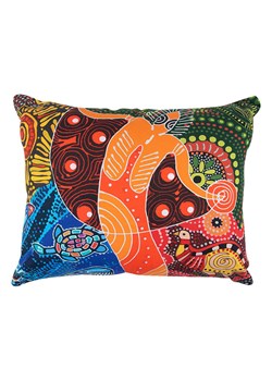 Trendy Kitchen by EXCÉLSA Poduszka &quot;Aboriginal&apos;&apos; w kolorze jasnobrązowym ze wzorem - 50 x 40 cm ze sklepu Limango Polska w kategorii Poduszki dekoracyjne - zdjęcie 175558551