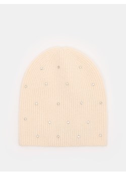 Mohito - Kremowa czapka beanie - kremowy ze sklepu Mohito w kategorii Czapki zimowe damskie - zdjęcie 175560094