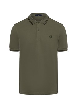 Fred Perry Męska koszulka polo Mężczyźni Bawełna khaki jednolity ze sklepu vangraaf w kategorii T-shirty męskie - zdjęcie 175562112