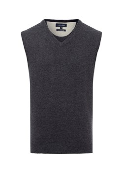 Nils Sundström Męska kamizelka dzianinowa Mężczyźni wełna ze strzyży szary marmurkowy ze sklepu vangraaf w kategorii Kamizelki męskie - zdjęcie 175562113