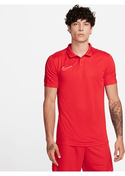 Męska koszulka polo z krótkim rękawem Nike Dri-FIT Academy (wersja standardowa) - Czerwony ze sklepu Nike poland w kategorii T-shirty męskie - zdjęcie 175564952