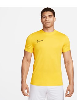 Męska koszulka piłkarska z krótkim rękawem Nike Dri-FIT Academy (wersja standardowa) - Żółty ze sklepu Nike poland w kategorii T-shirty męskie - zdjęcie 175564973