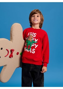 Sinsay - Bluza świąteczna - czerwony - id: 218AY-33X - marki Sinsay - 175569802 Sinsay - Bluza świąteczna - czerwony ze sklepu Sinsay w kategorii Bluzy chłopięce - zdjęcie 175569802