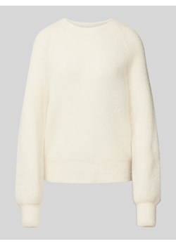 Sweter z dzianiny z prążkowanymi wykończeniami ze sklepu Peek&Cloppenburg  w kategorii Swetry damskie - zdjęcie 175570734