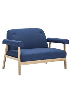 2-osobowa sofa tapicerowana Uxis 2B - granatowa ze sklepu Edinos.pl w kategorii Sofy i kanapy - zdjęcie 175574032