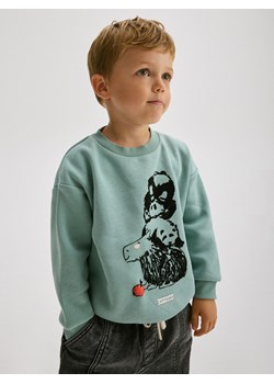 Reserved - Bluza z nadrukiem - jasnozielony ze sklepu Reserved w kategorii Bluzy chłopięce - zdjęcie 175575081