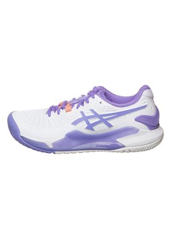 asics Buty &quot;Resolution 9&quot; w kolorze biało-fioletowym do tenisa ze sklepu Limango Polska w kategorii Buty sportowe damskie - zdjęcie 175576433