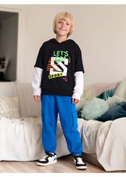 Sinsay - Spodnie dresowe cargo - niebieski - id: 488AY-54X - marki Sinsay - 175582901 Sinsay - Spodnie dresowe cargo - niebieski ze sklepu Sinsay w kategorii Spodnie chłopięce - zdjęcie 175582901