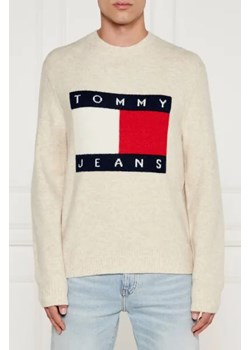 Tommy Jeans Sweter | Regular Fit | z dodatkiem wełny ze sklepu Gomez Fashion Store w kategorii Swetry męskie - zdjęcie 175591841