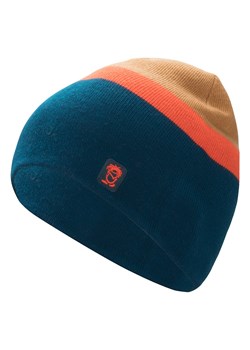 Trollkids Czapka beanie &quot;Nordland&quot; w kolorze niebiesko-jasnobrązowym ze sklepu Limango Polska w kategorii Czapki dziecięce - zdjęcie 175591914