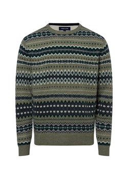 Andrew James Męski sweter z dzianiny Mężczyźni drobna dzianina trzcinowy wzorzysty ze sklepu vangraaf w kategorii Swetry męskie - zdjęcie 175607970