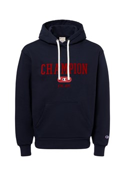 Champion Męski sweter z kapturem Mężczyźni granatowy jednolity ze sklepu vangraaf w kategorii Bluzy męskie - zdjęcie 175607971