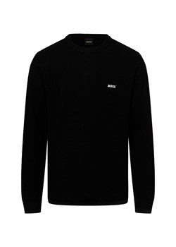 BOSS Green Męski sweter z dzianiny - Rartic Mężczyźni Sztuczne włókno czarny jednolity - id: 717362-0001-09970 - marki BOSS HUGO BOSS - 175607981 BOSS Green Męski sweter z dzianiny - Rartic Mężczyźni Sztuczne włókno czarny jednolity ze sklepu vangraaf w kategorii Swetry męskie - zdjęcie 175607981