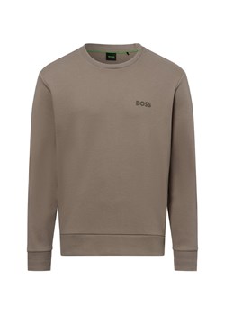 BOSS Green Bluza męska - Salbo Mirror Mężczyźni taupe jednolity ze sklepu vangraaf w kategorii Bluzy męskie - zdjęcie 175607982