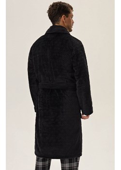 Szlafrok męski Huge 41941-99X, Kolor czarny, Rozmiar XXL, Henderson ze sklepu Intymna w kategorii Szlafroki męskie - zdjęcie 175610951