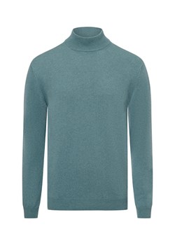 James Męski sweter z dzianiny z zawartością kaszmiru Mężczyźni Wełna cyjan jednolity ze sklepu vangraaf w kategorii Swetry męskie - zdjęcie 175613270