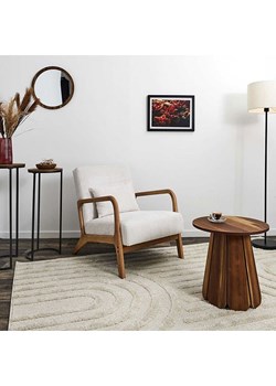 THE HOME DECO FACTORY Fotel w kolorze białym - 64,5 x 75 x 86 cm ze sklepu Limango Polska w kategorii Pufy i siedziska - zdjęcie 175619931