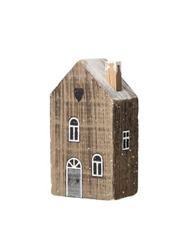 Dekoracja Snow House 12cm dark brown ze sklepu dekoria.pl w kategorii Dekoracje - zdjęcie 175629553