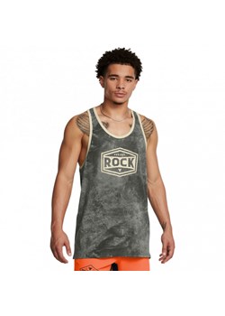 Męski top treningowy Under Armour UA Project Rock Tools Of The Trade Racer Tank - zielony ze sklepu Sportstylestory.com w kategorii T-shirty męskie - zdjęcie 175631572