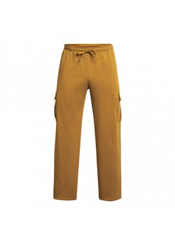 Męskie spodnie treningowe Under Armour Project Rock Icon Fleece Tools Of The Trade Pants - brązowe ze sklepu Sportstylestory.com w kategorii Spodnie męskie - zdjęcie 175631594