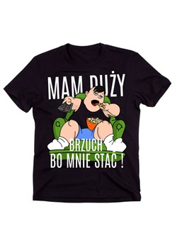 koszulka męska mam duży brzuch bo mnie stać ze sklepu Time For Fashion w kategorii T-shirty męskie - zdjęcie 175633551