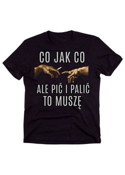 śmieszna koszulka męska dla nałogowego palacza ze sklepu Time For Fashion w kategorii T-shirty męskie - zdjęcie 175634391