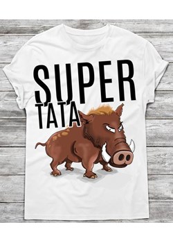 Koszulka dla taty SUPER TATA ze sklepu Time For Fashion w kategorii T-shirty męskie - zdjęcie 175634720