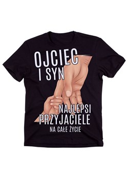 prezent na dzień taty od syna, ojciec i syn najlepsi przyjaciele na całe życie (1) ze sklepu Time For Fashion w kategorii T-shirty męskie - zdjęcie 175635342