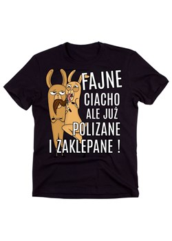 męska koszulka ze śmiesznym nadrukiem FAJNE CIACHO ze sklepu Time For Fashion w kategorii T-shirty męskie - zdjęcie 175635393