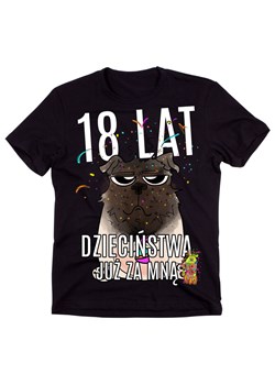 Koszulka na 18 - 18 lat dzieciństwa już za mną ze sklepu Time For Fashion w kategorii T-shirty męskie - zdjęcie 175636040