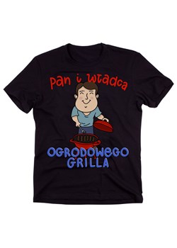 koszulka dla szwagra na prezent, prezent dla taty, prezent dla brata - pan i władca ogrodowego grilla ze sklepu Time For Fashion w kategorii T-shirty męskie - zdjęcie 175636104